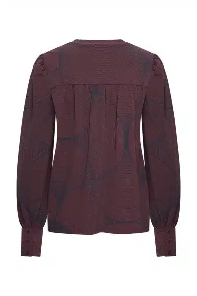 Mi Piace Travel Tara Longsleeve Burgundy Circle - Afbeelding 2