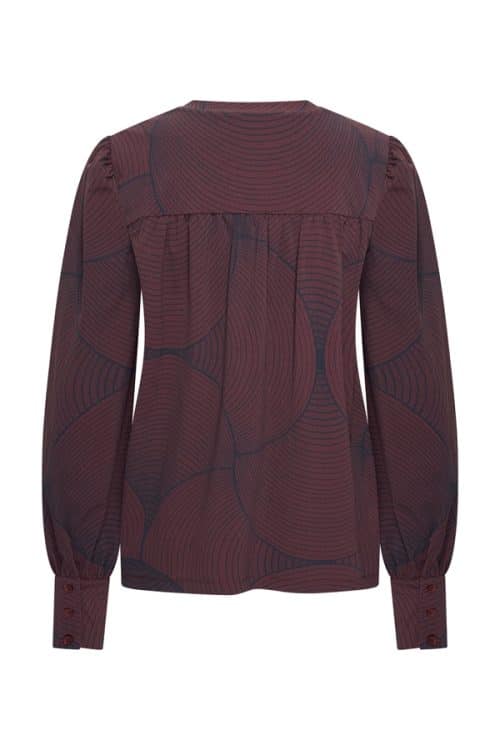 Alternative view of Mi Piace Travel Tara Longsleeve Burgundy Circle