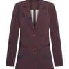 Mi Piace Travel Blazer Circle Burgundy