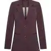 Mi Piace Travel Blazer Circle Burgundy