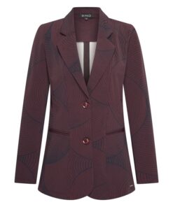 Mi Piace Travel Blazer Circle Burgundy