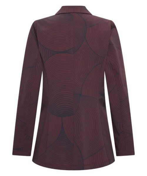 Alternative view of Mi Piace Travel Blazer Circle Burgundy