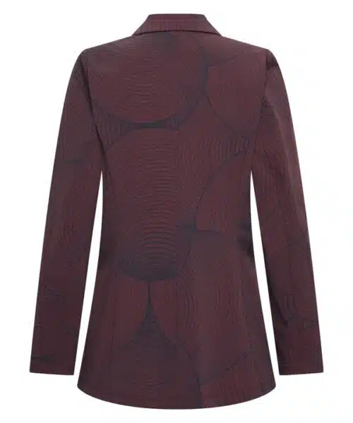 Alternative view of Mi Piace Travel Blazer Circle Burgundy