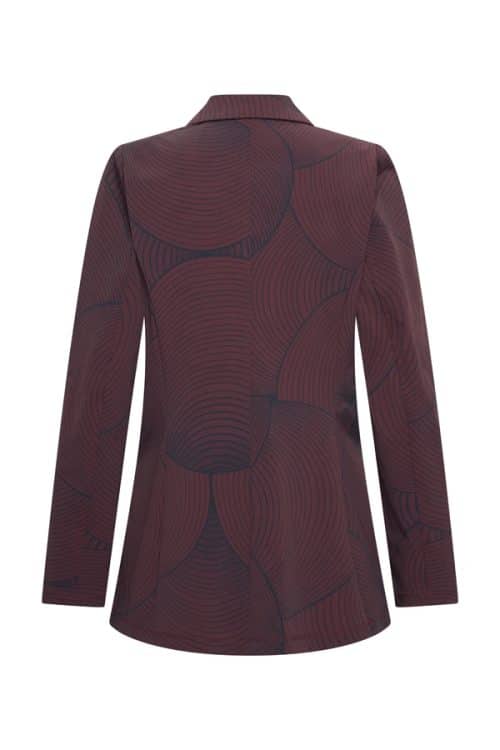 Alternative view of Mi Piace Travel Blazer Circle Burgundy