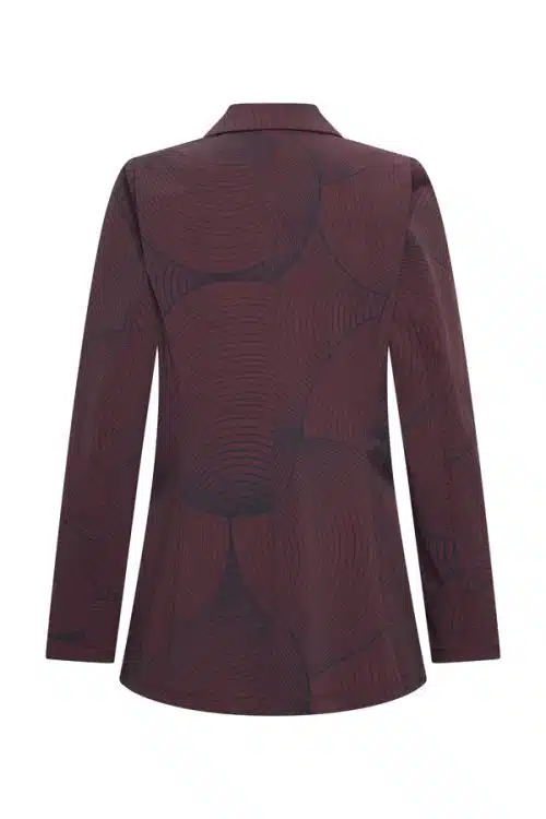 Alternative view of Mi Piace Travel Blazer Circle Burgundy