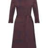 Mi Piace Travel Dress Circle Burgundy