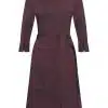 Mi Piace Travel Dress Circle Burgundy