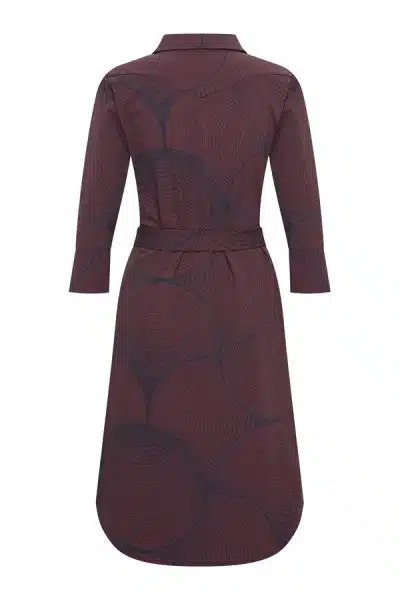 Mi Piace Travel Dress Circle Burgundy - Afbeelding 2