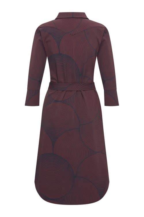 Alternative view of Mi Piace Travel Dress Circle Burgundy