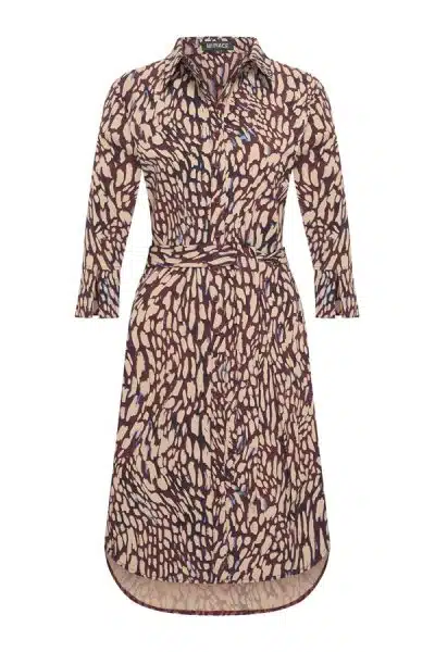 Mi Piace Travel Dress Abstracte Burgundy