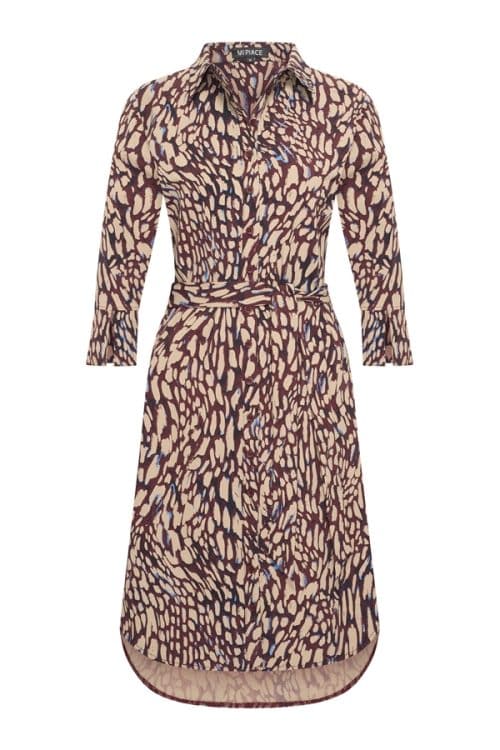 Mi Piace Travel Dress Abstracte Burgundy
