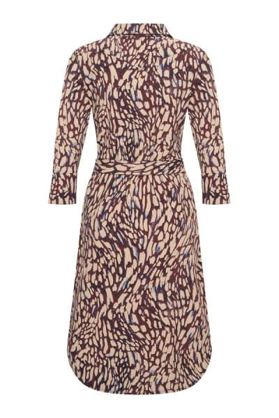 Mi Piace Travel Dress Abstracte Burgundy - Afbeelding 2