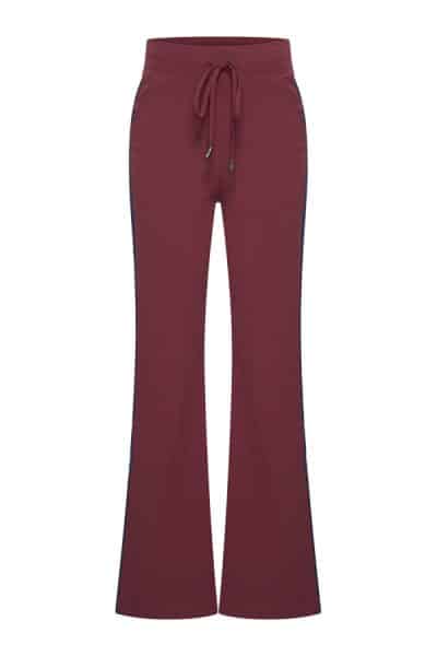 Mi Piace Travel Stripe Pants Burgundy