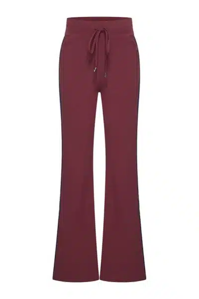 Mi Piace Travel Stripe Pants Burgundy