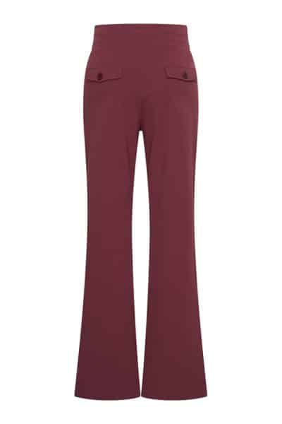 Mi Piace Travel Stripe Pants Burgundy - Afbeelding 2