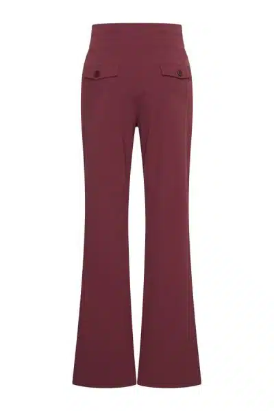 Mi Piace Travel Stripe Pants Burgundy - Afbeelding 2