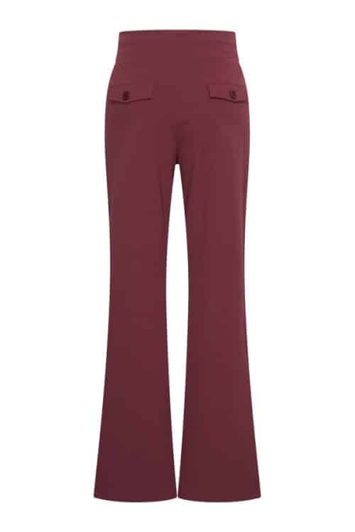 Alternative view of Mi Piace Travel Stripe Pants Burgundy