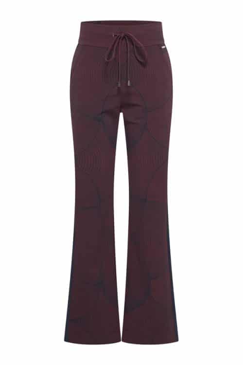 Mi Piace Travel Trouser Circle Burgundy