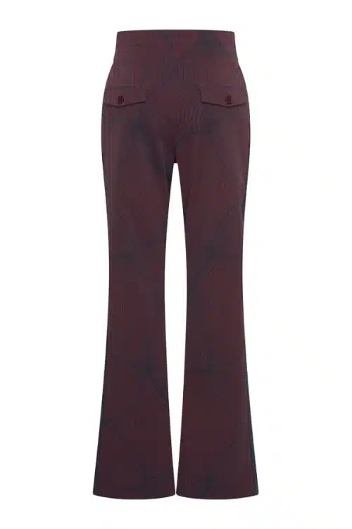 Alternative view of Mi Piace Travel Trouser Circle Burgundy