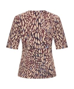 Alternative view of Mi Piace Travel V Top Abstracte Burgundy
