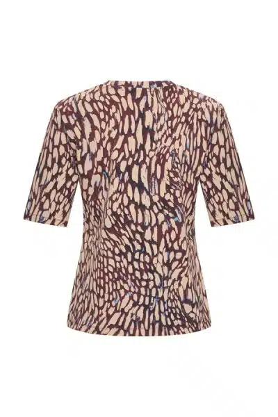 Mi Piace Travel V Top Abstracte Burgundy - Afbeelding 2