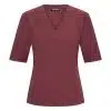 Mi Piace Travel Lois V Top Burgundy