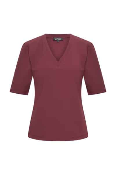 Mi Piace Travel Lois V Top Burgundy
