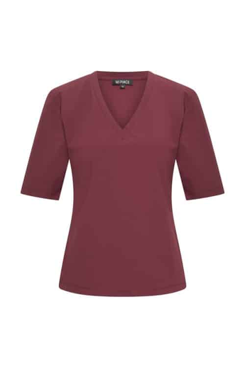 Mi Piace Travel Lois V Top Burgundy