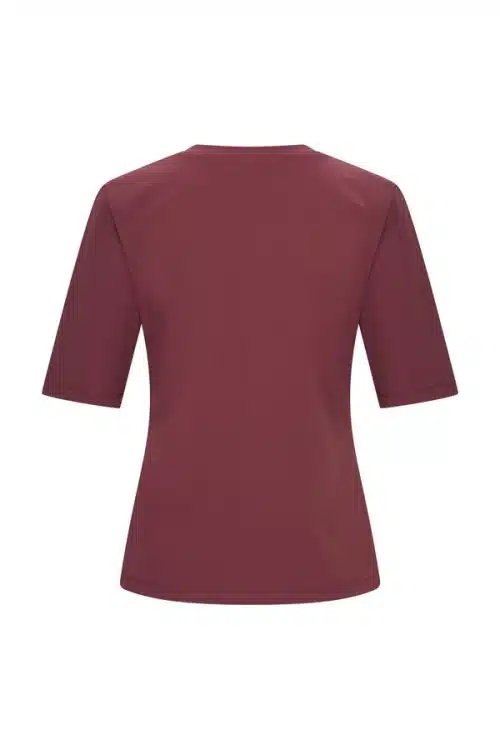 Alternative view of Mi Piace Travel Lois V Top Burgundy