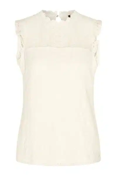 Mi Piace Lace Top Offwhite