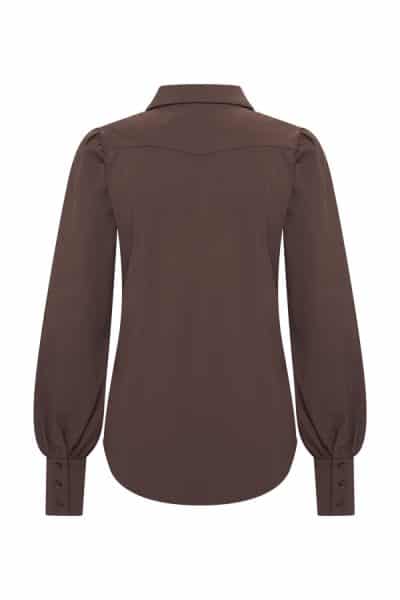 Mi Piace Travel Long Blouse Espresso - Afbeelding 2