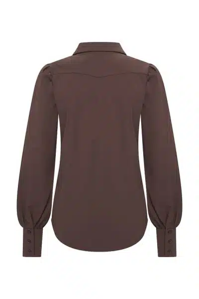 Mi Piace Travel Long Blouse Espresso - Afbeelding 2