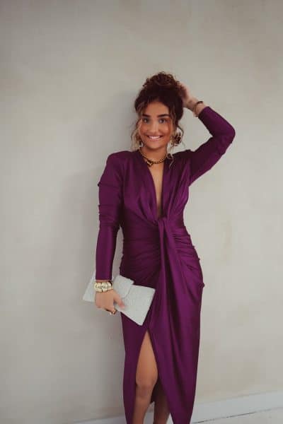 Perfect Long Dress Purple - Afbeelding 7