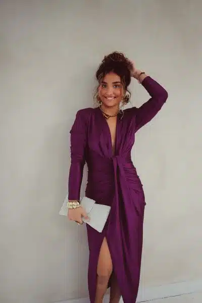 Perfect Long Dress Purple - Afbeelding 7
