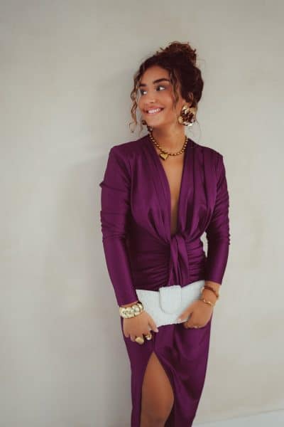 Perfect Long Dress Purple - Afbeelding 6