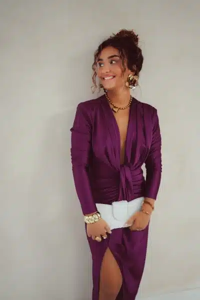 Perfect Long Dress Purple - Afbeelding 6
