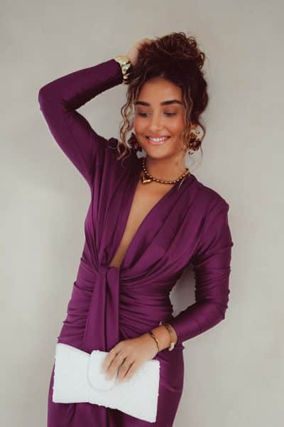 Perfect Long Dress Purple - Afbeelding 3