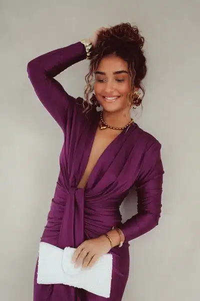 Perfect Long Dress Purple - Afbeelding 3
