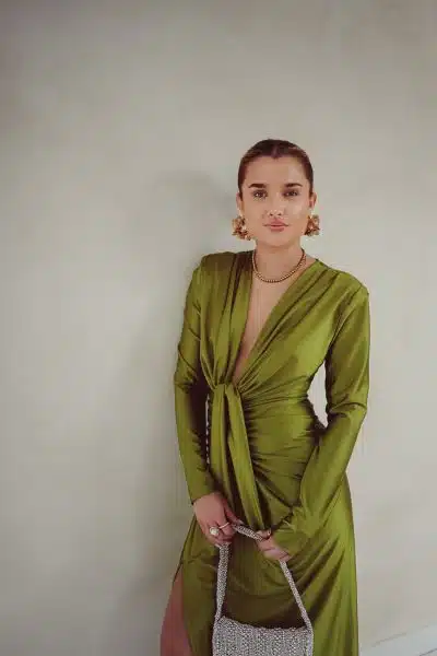 Perfect Long Dress Olive - Afbeelding 6