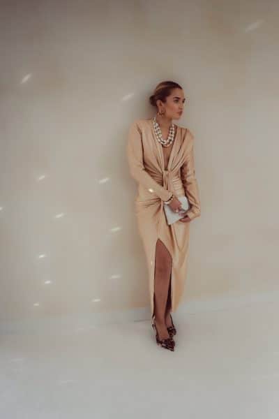 Perfect Long Dress Champagne - Afbeelding 6