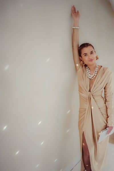 Perfect Long Dress Champagne - Afbeelding 5