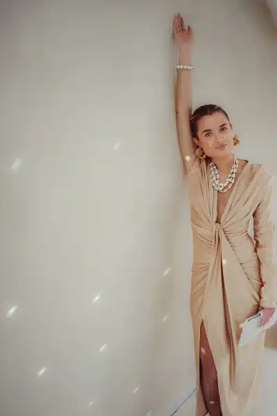 Perfect Long Dress Champagne - Afbeelding 5