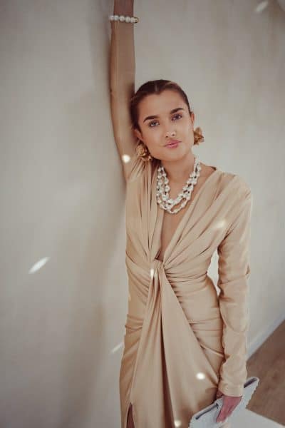 Perfect Long Dress Champagne - Afbeelding 7