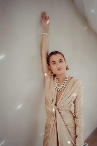 Perfect Long Dress Champagne - Afbeelding 2
