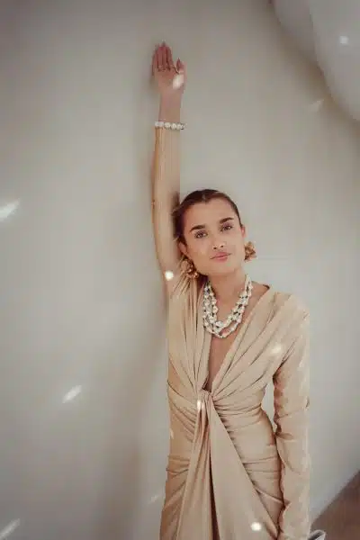 Perfect Long Dress Champagne - Afbeelding 2
