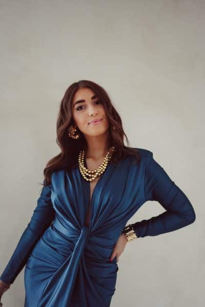 Perfect Long Dress Petrol - Afbeelding 7