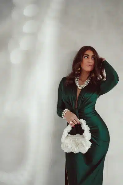 Perfect Long Dress Smaragd - Afbeelding 6