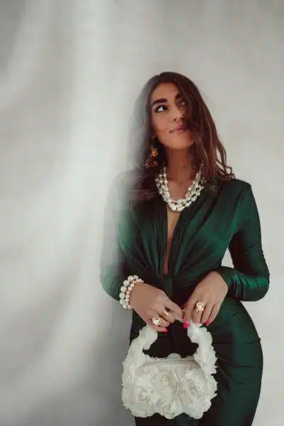Perfect Long Dress Smaragd - Afbeelding 5