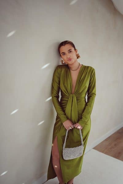 Perfect Long Dress Olive - Afbeelding 2