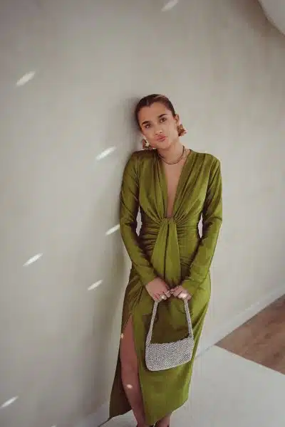 Perfect Long Dress Olive - Afbeelding 2